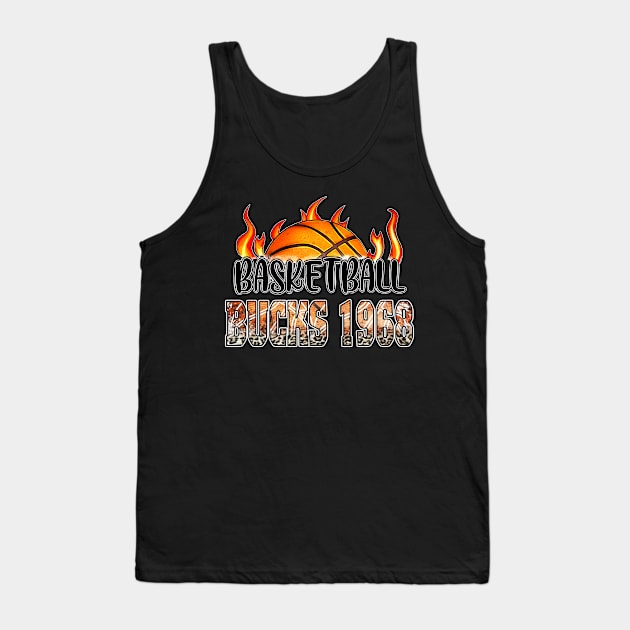 Classic Basketball Design Bucks Personalized Proud Name Tank Top by Irwin Bradtke